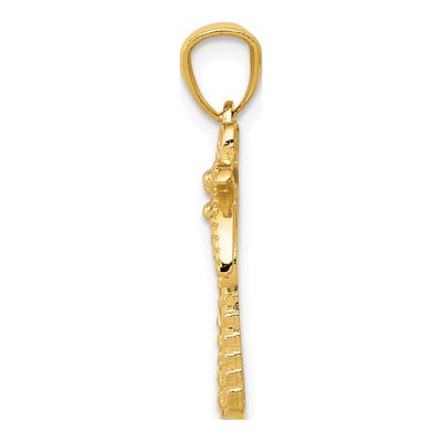14K Yellow Gold Palm Tree Pendant – view 3