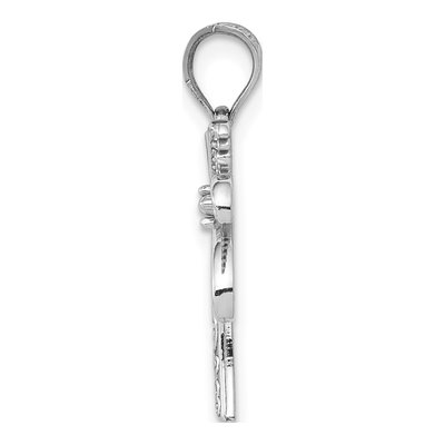 14K White Gold Palm Tree Pendant – view 3