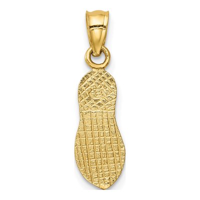 14K Yellow Gold 3D Flip Flop Pendant – view 5