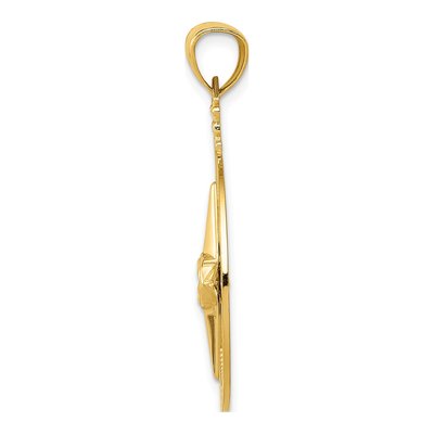 14K Yellow Gold Compass Pendant – view 3