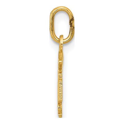 14K Yellow Gold RN Registered Nurse Pendant – view 3