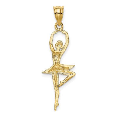 14K Yellow Gold Ballerina Pendant – view 4