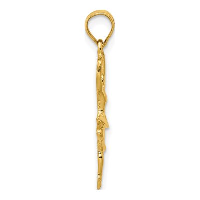 14K Yellow Gold Small Ballerina Pendant – view 3