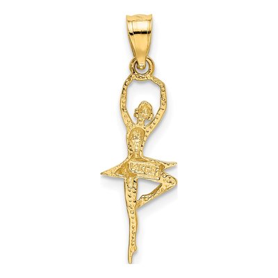 14K Yellow Gold Small Ballerina Pendant – view 4