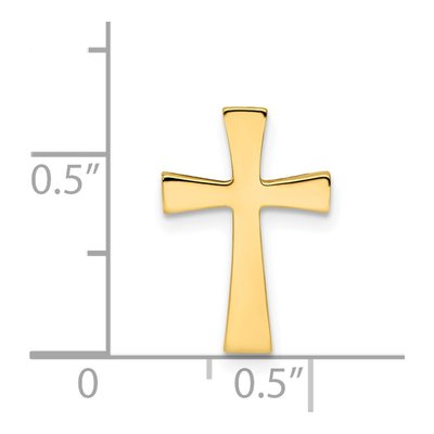 14K Yellow Gold Cross Charm – view 4