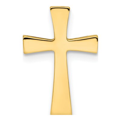 14K Yellow Gold Cross Charm