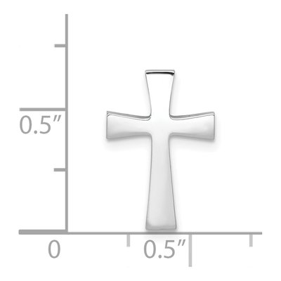 14K White Gold Cross Slide Pendant – view 5