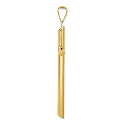 14K Yellow Gold Tube Cross Pendant – view 3