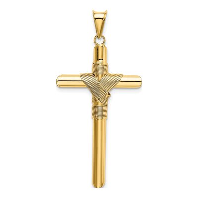 14K Yellow Gold Cross Pendant – view 4