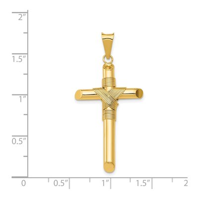 14K Yellow Gold Cross Pendant – view 5