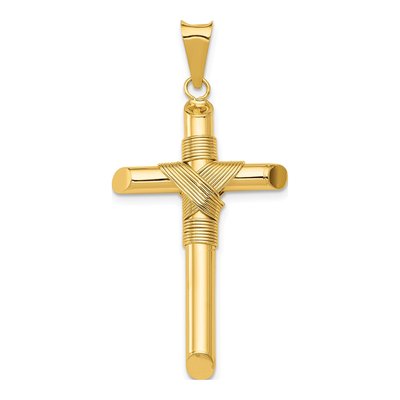 14K Yellow Gold Cross Pendant