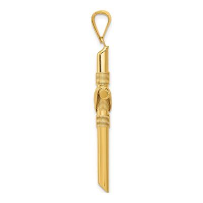 14K Yellow Gold Cross Pendant – view 3