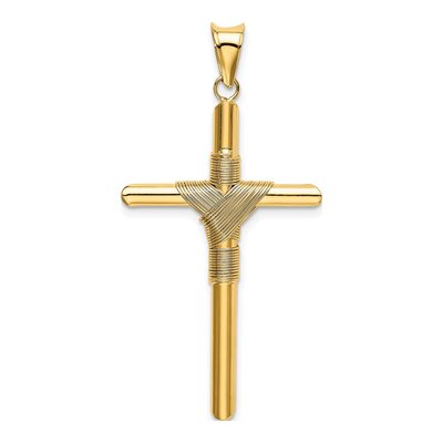 14K Yellow Gold Cross Pendant – view 4