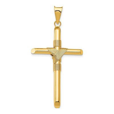 14K Yellow Gold Cross Pendant