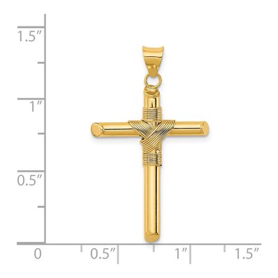 14K Yellow Gold Cross Pendant – view 4
