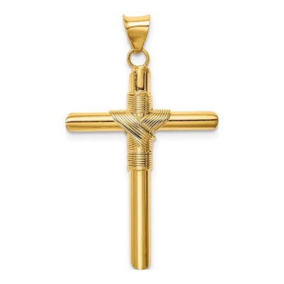 14K Yellow Gold Cross Pendant – view 5