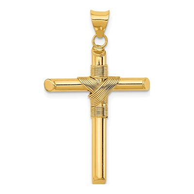 14K Yellow Gold Cross Pendant