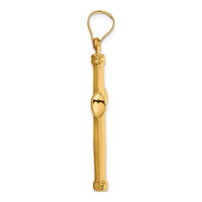 14K Yellow Gold Stamping Cross Pendant – view 3