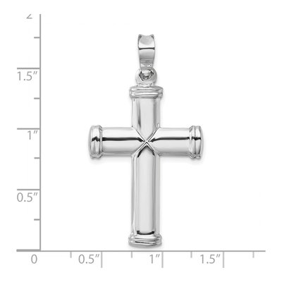 14K White Gold Cross Pendant – view 4