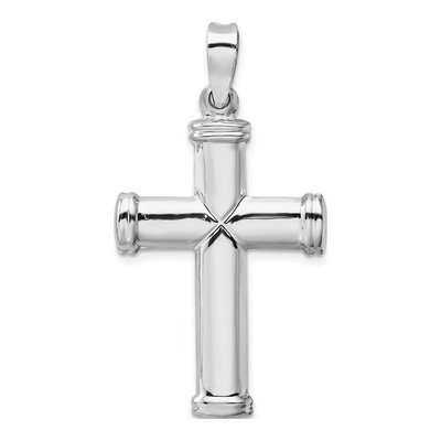 14K White Gold Cross Pendant – view 5
