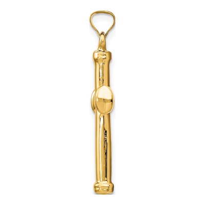 14K Yellow Gold Cross Pendant – view 3