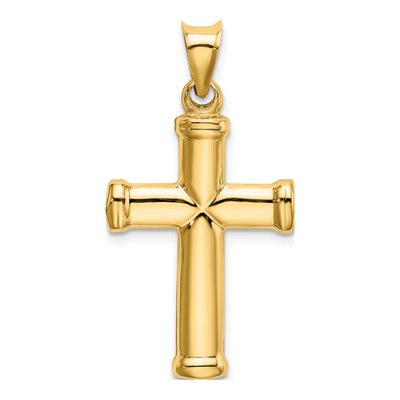 14K Yellow Gold Cross Pendant – view 4