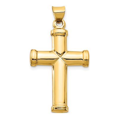 14K Yellow Gold Cross Pendant