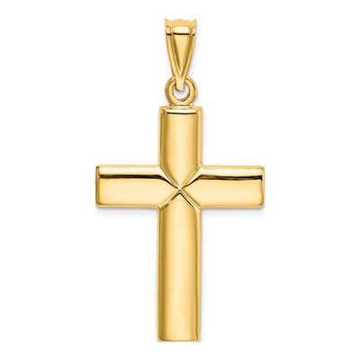 14K Yellow Gold Cross Pendant – view 4
