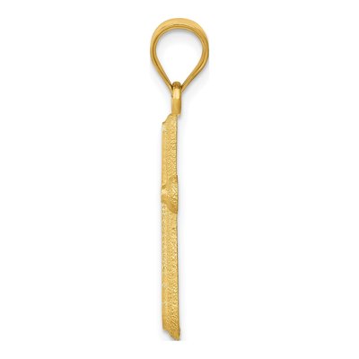 14K Yellow Gold Cross Pendant – view 3