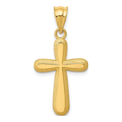 14K Yellow Gold Cross Pendant