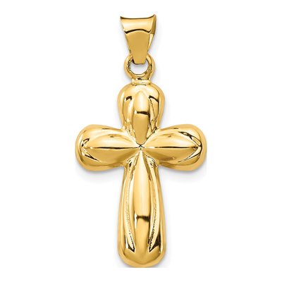 14K Yellow Gold Cross Pendant
