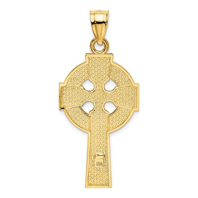 14K Yellow Gold Celtic Cross Pendant – view 4