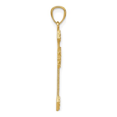 14K Yellow Gold Filigree Cross Pendant – view 4