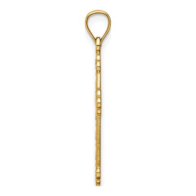 14K Yellow Gold Faith Cross Pendant – view 3
