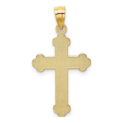 14K Yellow Gold Faith Cross Pendant – view 5