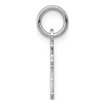 14K White Gold Mini Cross Charm – view 3