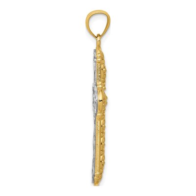 14K Yellow Gold Reversible Cross Pendant – view 3