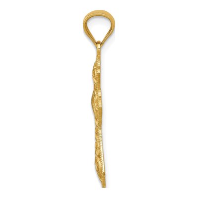 14K Yellow Gold Filigree Cross Pendant – view 3