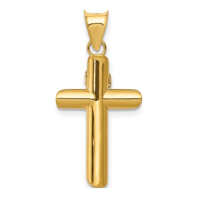 14K Two-Tone Gold Crucifix Pendant – view 5