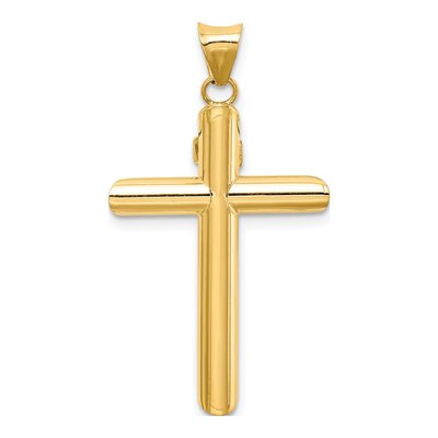 14K Two-Tone Gold Crucifix Pendant – view 5