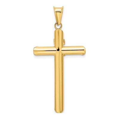 14K Two-Tone Gold Crucifix Pendant – view 4