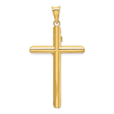 14K Two-Tone Gold Crucifix Pendant – view 5