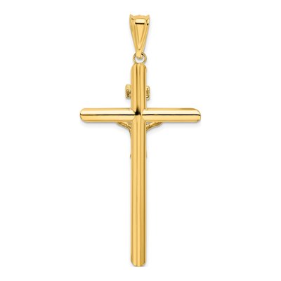 14K Two-Tone Gold Crucifix Pendant – view 4