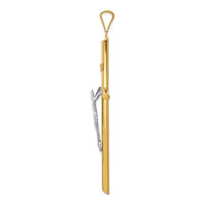 14K Two-Tone Gold Crucifix Pendant – view 3