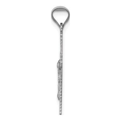 14K White Gold Crucifix Pendant – view 3