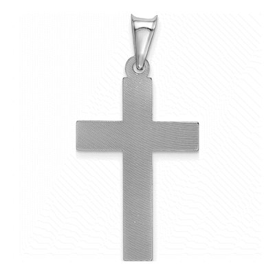 14K White Gold Crucifix Pendant – view 4