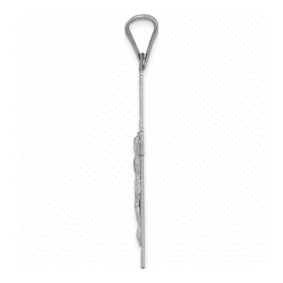 14K White Gold Crucifix Pendant – view 3
