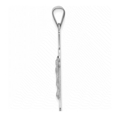 14K White Gold Crucifix Pendant – view 3