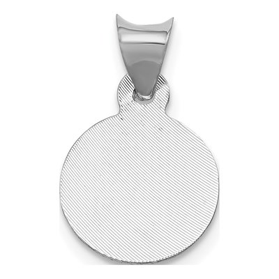 14K White Gold Our Lady of Guadalupe Pendant – view 5