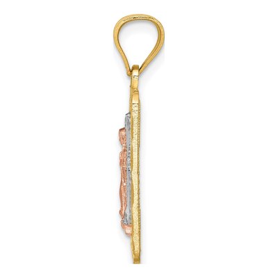 14K Two-Tone Gold Our of Guadalupe Pendant – view 3